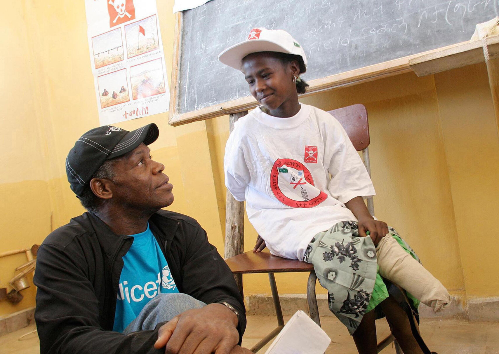 2004: Danny Glover serves as UNICEF goodwill ambassador